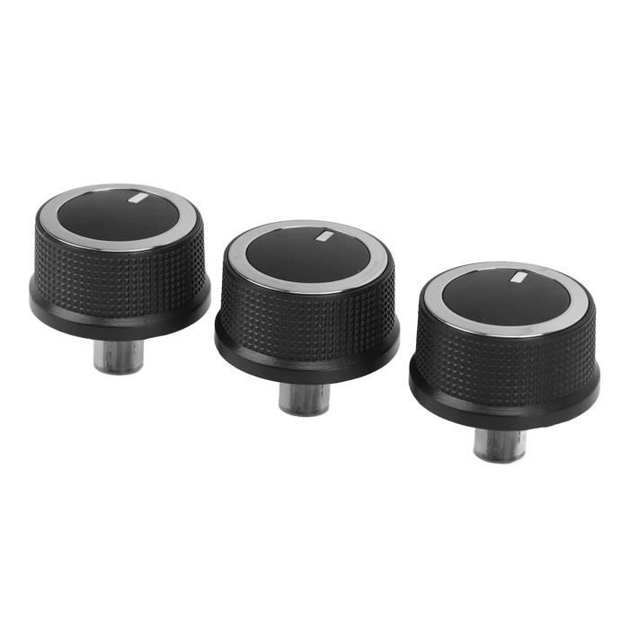 2 Boutons Capuchons Climatiseur Auto Argenté - Décalcomanies Boutons Pour Tableau De Bord
