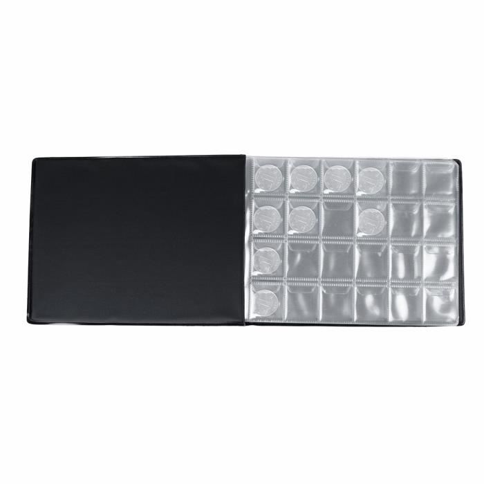 Album Pour Pièces De Collection Livre Pieces De Monnaie Collection 480 Poches,Album Pièces 2 Euros 3.5x3.5/4.5x4.5 Cm,Rangement Pieces De Monnaie Transparent,Classeur Piece Album Collection Pièces