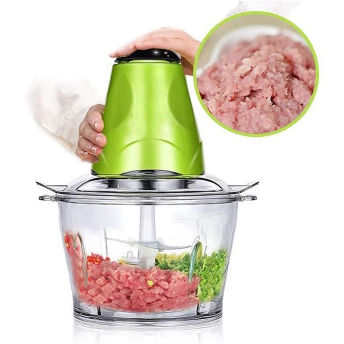 Hachoir a viande-AMZCHEF-2L hachoir électrique avec bol en Hachoir a viande-AMZCHEF-2L hachoir électrique avec bol en