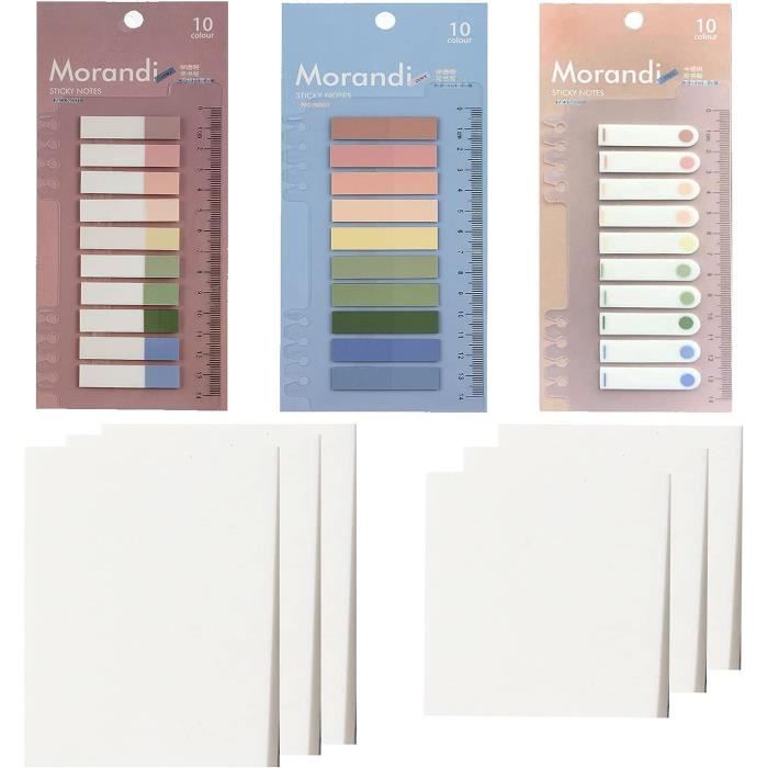 980 Autocollants Marque-Pages Transparents - Étiquettes Index Multicolores - Pour Livres Et Organisation