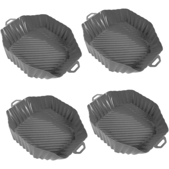 Pot En Siliconen Pour Friteuse à Air , Plateau De Tapis En Silicone Pour Friteuse à