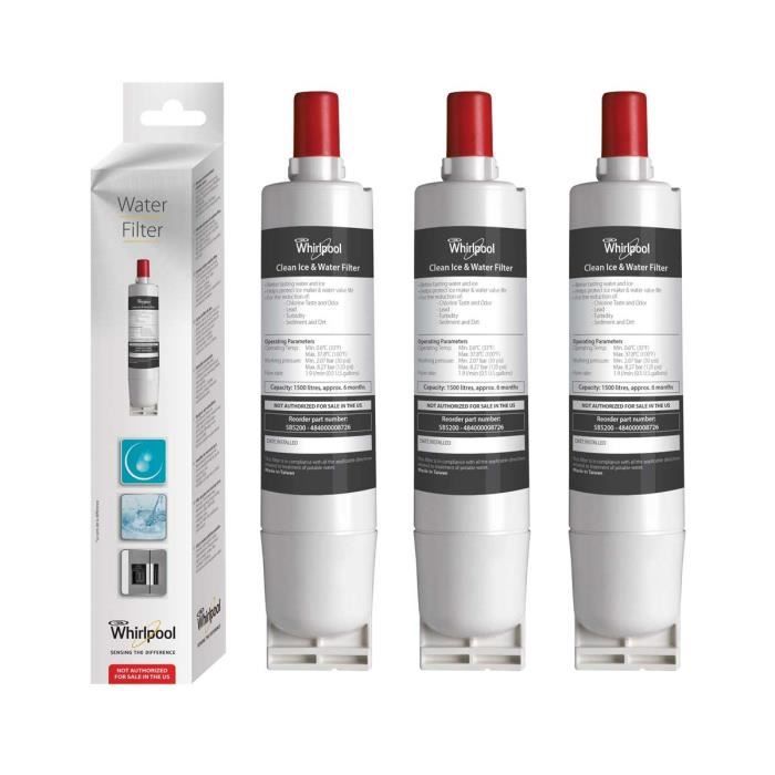 Filtre origine WHIRLPOOL SBS200 remplace le SBS002 - SBS001 par 3