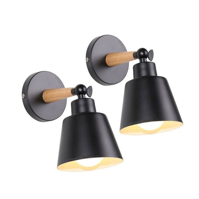 Applique Murale Industrielle Vintage E27 - Luminaire Intérieur Métal Pour Salon, Chambre, Cuisine, Couloir