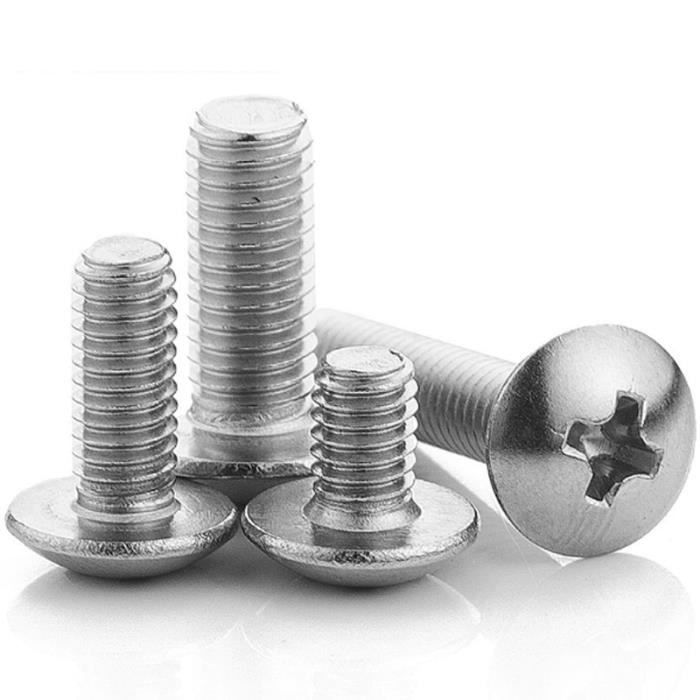 75mm x m3.5 extra long nickel plaqué prise électrique vis