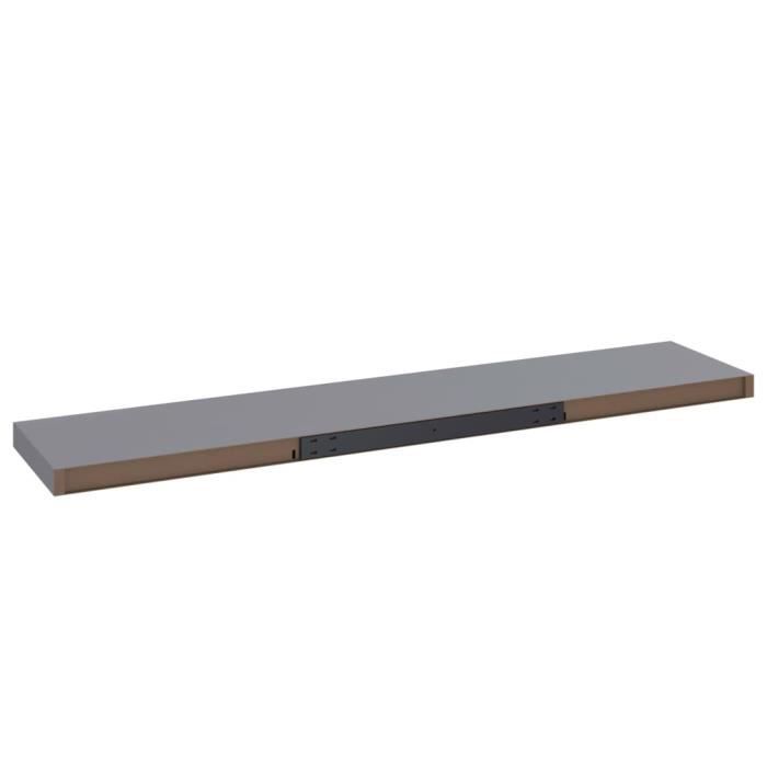 Meuble étagère en résine sculptée coloris blanc - Longueur 66 x