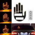 The Finger Lumière de doigt d'honneur pour fenêtre de voiture,,lumière de main clignote accessoires -1