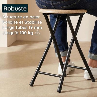 Marchepied Pliant, Échelle Portable Pliante avec Poignées Antidérapantes pour Personnes Âgées, Femmes Enceintes, Salle de Bain, Voyage