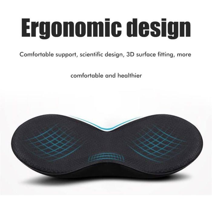 Coussin Lombaire Ergonomique Pour Siège Auto Et Bureau – Mousse Mémoire, Anti-Dérapant, Respirant – Confort Assis Prolongé