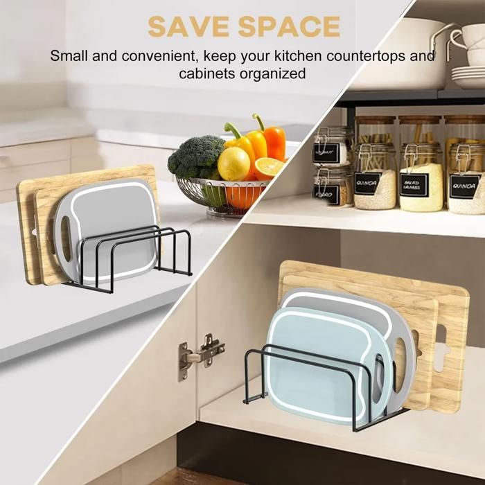 Support De Couvercle De Casserole Supports De Cuisson Pour Le Rangement De La Cuisine Planche A Decouper A Decouper Double Couche 86248447