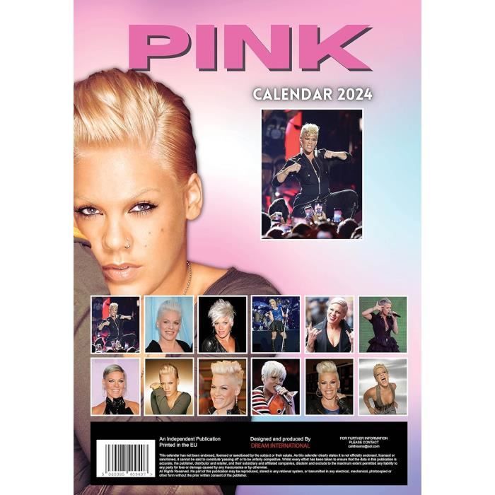 Calendrier 2024 Pink - Chanteuse - Maxi Format - Format A3 + Offert Un  Agenda De Poche[H2365] - Cdiscount Beaux-Arts et Loisirs créatifs