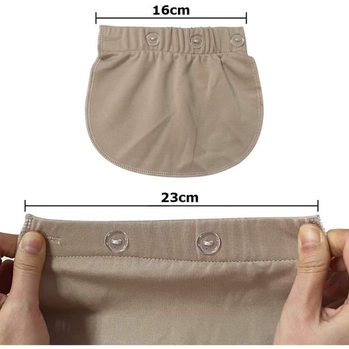 Tolenre 2 Pièces Extenseur Pantalon Ajustables pour Femmes Enceintes  Extensions de Bouton Pantalon élastique de Maternité Extension de Ceinture