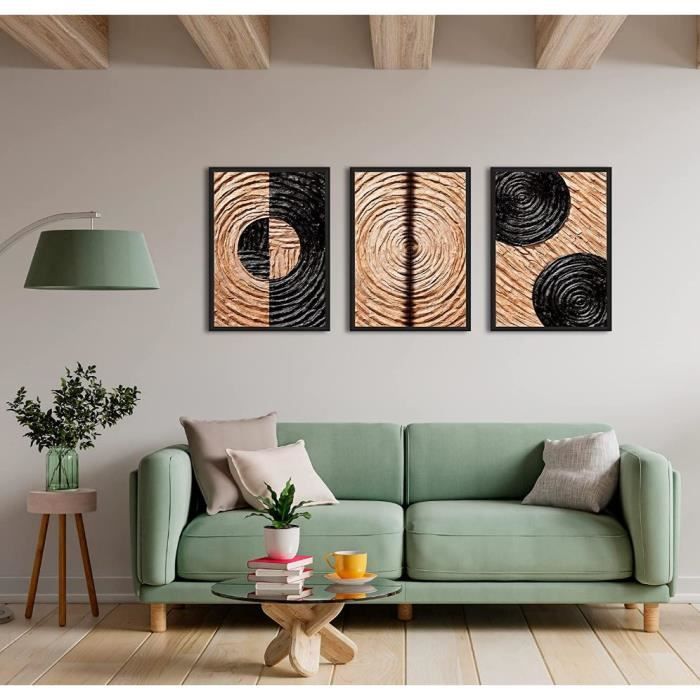 Tableaux Muraux Métal Décoratifs - Motif Forêt De Montagne, Déco Murale Moderne Pour Salon Ou Chambre - 7
