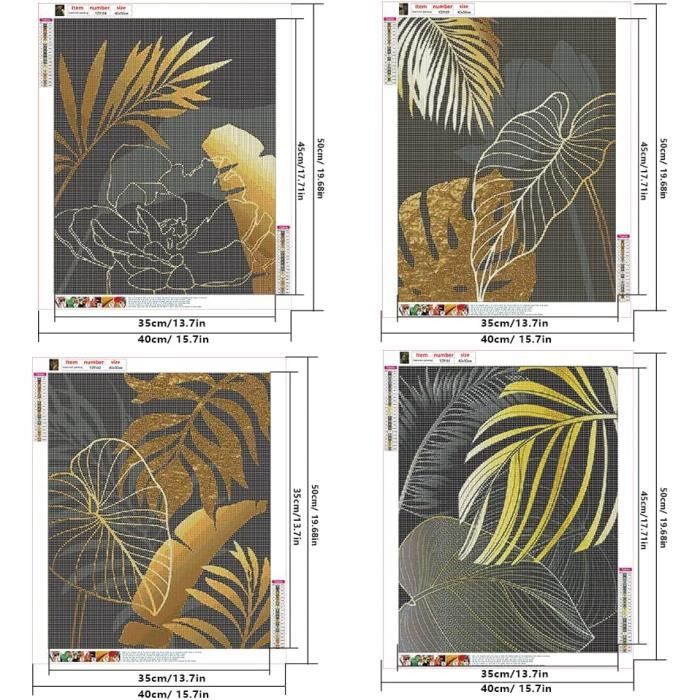 Kit Peinture Diamant 5D Couple Feuilles D'Érable - 30x40 Cm - Toile Adhésive + Diamants + Outils - Loisir Créatif Décoration