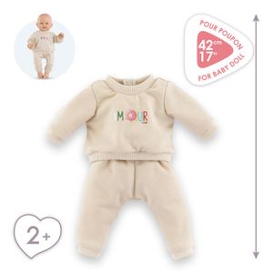 Lot De 4 Vêtements Pour Poupée 30-42 Cm – Combinaison, Bonnet, Pantalon Et Chaussettes, Accessoires Poupon (poupée Non Incluse)