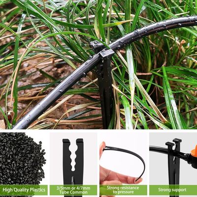 200 Piquets De Support Tuyau Irrigation BUZIFU - Crochet Plastique Pour Tuyau 1/4'' Goutte à Goutte Jardin