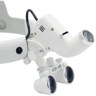 Loupe Binoculaire Frontale 3.5X - Distance De Travail 420 Mm, Champ Vision 60 Mm - Ultra Légère (70g) - Pour Dentiste, Bijoutier, Horloger