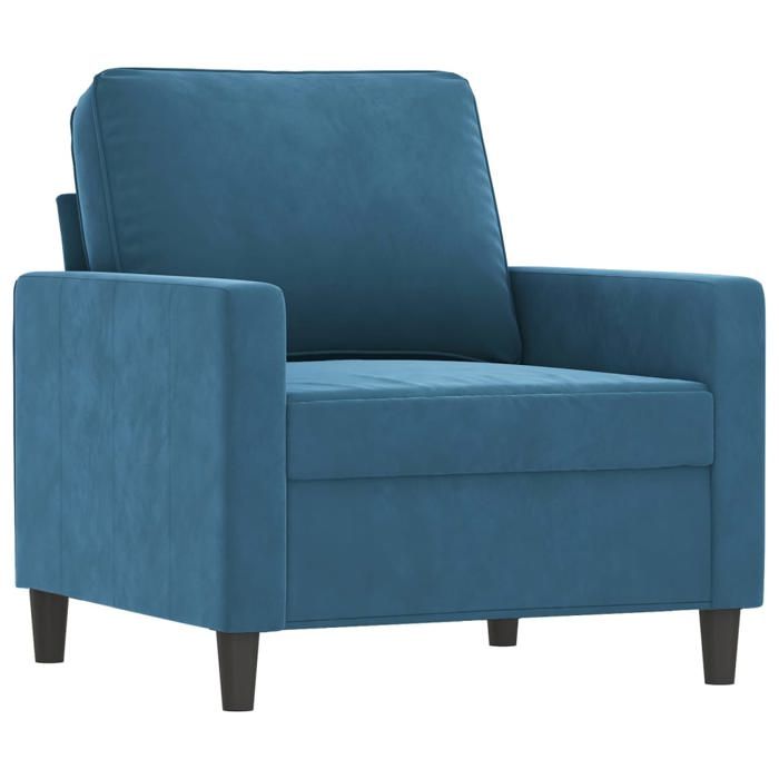 Ensemble Canapé 4 Pièces VidaXL - Fauteuil, 2 Places, 3 Places + Repose-pieds & Coussins, Tissu Polyester Marron - 10