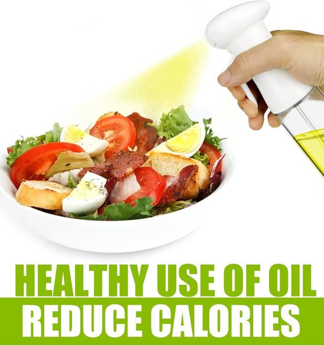 Pulvérisateur D'huile. Vaporisateur D'huile De Cuisine 300 Ml Distributeur D 'huile Spray En Flacon Doseur D'huile Olive Vaporisateur D'huile Et De Vinaigre Pour La Cuisson (Black 1 Pc