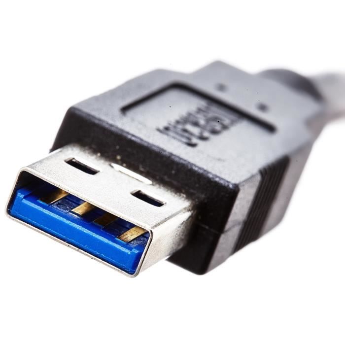 G-Shield 2m Câble USB 3.0 Type B Mâle vers A Mâle Cordon 5Gbps Haute  Vitesse pour imprimante serveur disque dur externe 2 Mètre - Cdiscount  Informatique