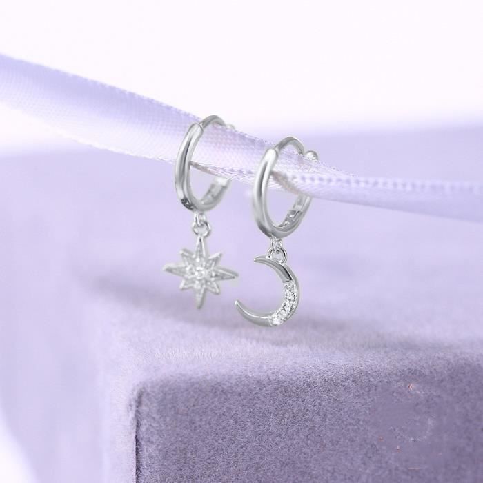 Achat Bague croissant unique en argent sterling 925 avec pierre de lune réglable en gros