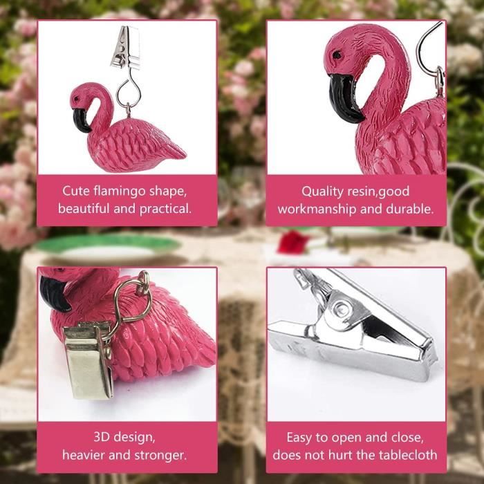 Lot De 8 Pinces À Nappe Réutilisables En Acier Inoxydable Pour Famille