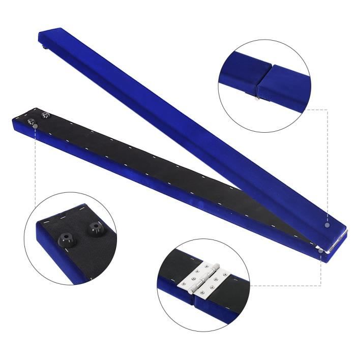 Poutre D'Équilibre Pliable En Daim Synthétique Pour Gymnastique – 2,1 M – Violet