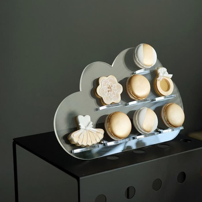 Moule à gateaux,Présentoir à biscuits de mariage,présentoir à macarons en  acrylique transparent,petit nuage - Type small size - Cdiscount Maison