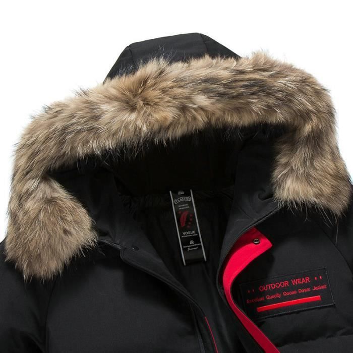 Doudoune a deals grosse fourrure homme
