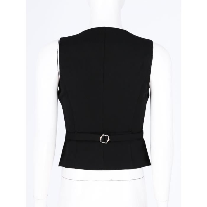 Gilet costume femme noir best sale