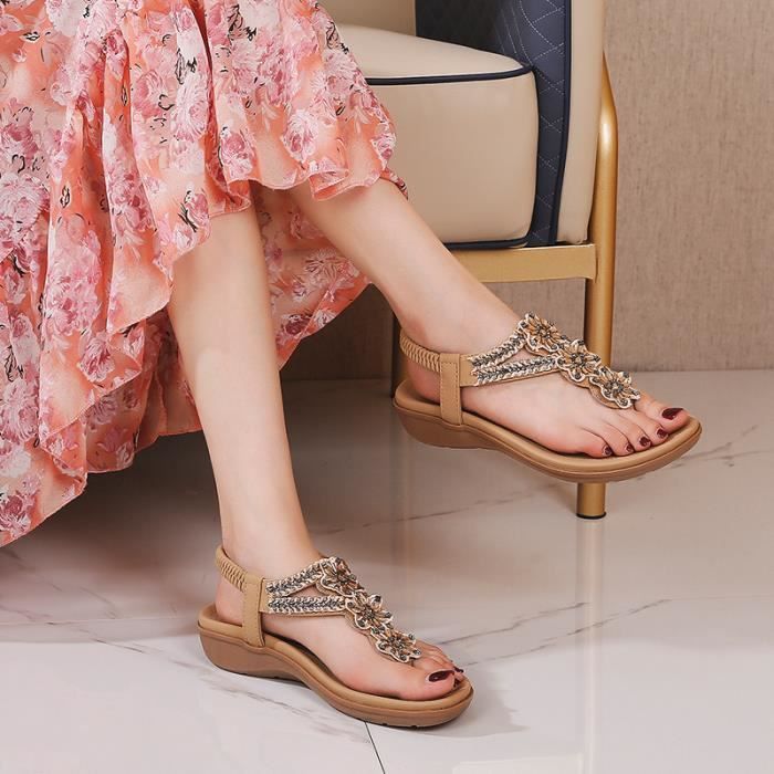 Chaussures plates 2025 à bout ouvert