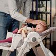 Bambisol Chaise Haute Bébé Evolutive Pliable | Roulettes, Assise Réglable, Dossier Inclinable-3