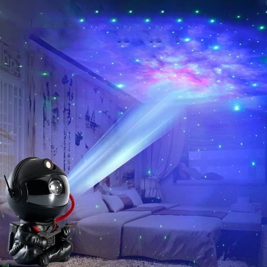 Projecteur de ciel étoilé astronaute, rotation à 360 °, avec télécommande, veilleuse  LED, ciel étoilé, chambre d'enfant, A406 - Cdiscount Maison