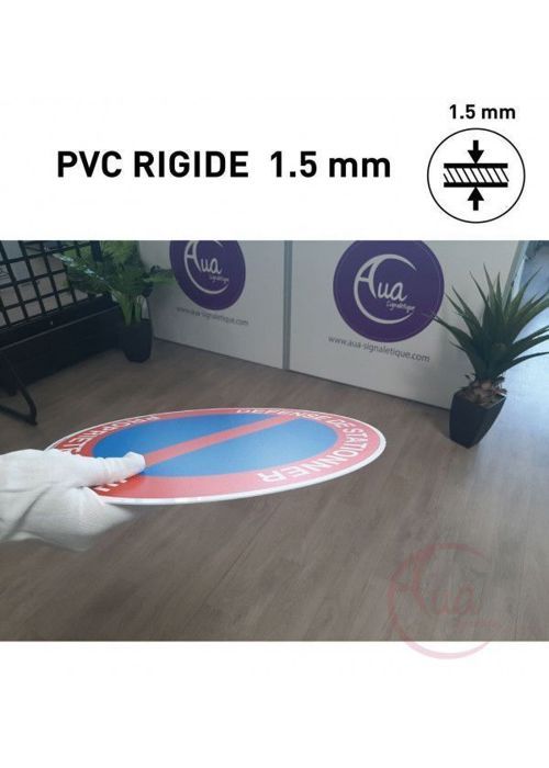 AUA SIGNALETIQUE - Panneau Propriété Privée Sous Alarme Vidéo Surveillance 24H /24-300x420 Mm, PVC 1.5mm