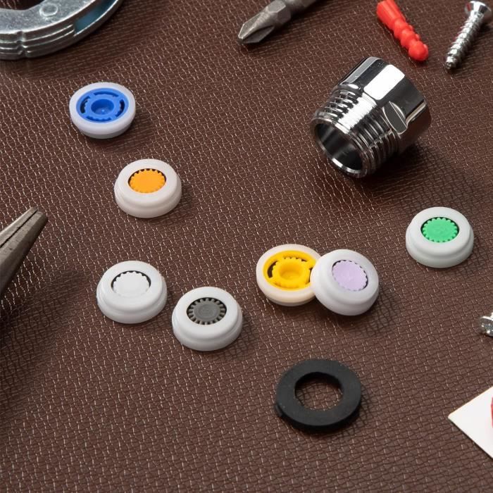 Économiseur D'Eau Pour Douche - Débit Réglable 4L/6L/8L Par Minute - Laiton - Économie Jusqu'à 70% - Installation Simple Sur Flexible