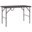 Vague Table De Jardin Pliante Hdpe Marron Aspect De Rotin Achat