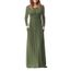 Robe longue uni femme Clearance