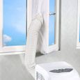 Joint fenêtre thermique réglable 300-400cm 400cm - Tissu étanche sortie tuyau climatiseur mobile maison PIQUET D'ATTACHE