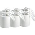 Bobine blanche pure ouate micro-gaufrée 2 plis 23*22cm