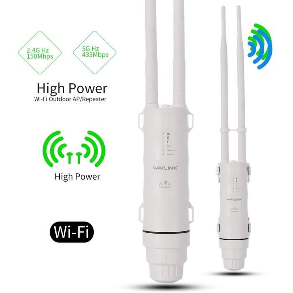 Répéteur WiFi 300 Mbps 2,4 Go, 1 Port Réseau RJ45 Amplificateur De Signal Internet Sans Fil Prolongateur Wifi Ultra Compact Amplificateur Internet Facile Installer Noir 68353646