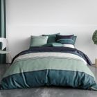 ATELIER DU COTON Housse de couette ANTIKA - 260x240 - Vert - Naturelle - Autres motifs