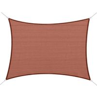 Voile d'ombrage rectangulaire OUTSUNNY 3 x 4 m Rouge - Anti-UV - Micro-perforé