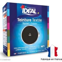 Teinture Tissu Idéal liquide Noir 13 maxi einture Ideal Noir n°13, format maxi, - issus adaptés : coton, lin, ramie, jute, chanvre,