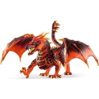 Dragon de lave,Figurine dragon schleich avec des parties mobiles, Dragon rouge jouet de la collection créature ELDRADOR pour