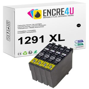 Jeu De 8 Cartouches Génériques Pour Epson – Séries 1291 à 1295, Encre Cyan, Compatible Jet D’encre