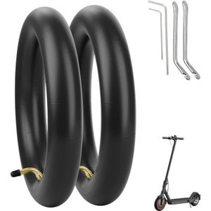 8 1/2x2 Chambre à air pour trottinette électrique Xiaomi avec 2 leviers 8.5 Butyl Rubber Scooter Tires Doub CHAMBRE A AIR POUR PNEU