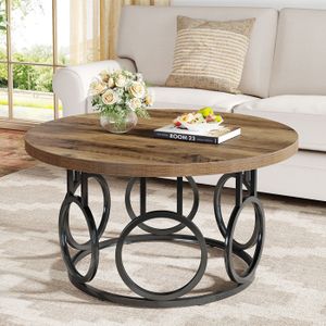 Table basse en bois d'acacia et pied en métal écru Malmo | Maisons du Monde Table basse en bois d'acacia et pied en métal écru Malmo | Maisons du Monde