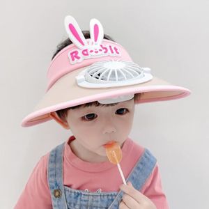 CHAPEAU - BOB enfant-G-Kid Summer Sun Hat Solar Cooling Rechargeable Cooling Fan Hat Sun Visor Hat Summer Baseball Hat Empt