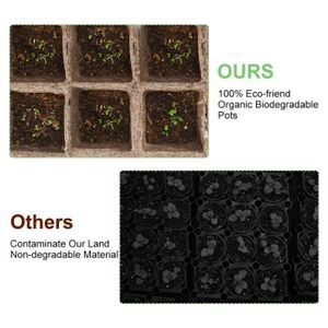 POT DE GERMINATION Pot de germination,Papier bionickel able pour jardin,pot en papier bionickel able à 12 trous,outils ménagers de [B735158030]