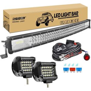 RIGIDON 81 cm 405 W Curved LED Work Light Bar with 12 V Wiring