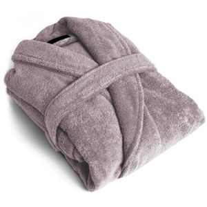 Manches Longues Peignoirs pour Hommes Design de Poche Longue Robe de Velours Corail Super Doux Voyage /à Domicile Indispensable.